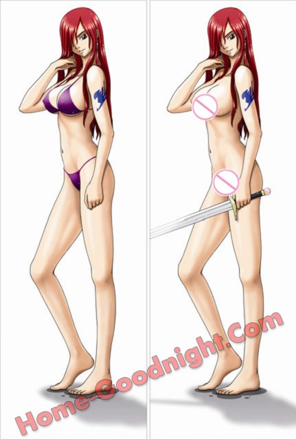 fairy tail - Erza Scarlet Long anime japenese love pillow cover
